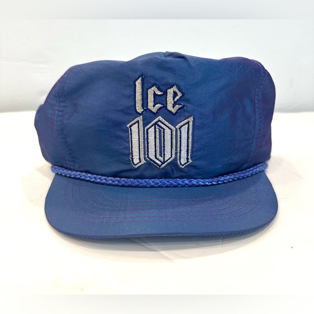 ICE 101 SnapBack Hat Blue One Size Vintage